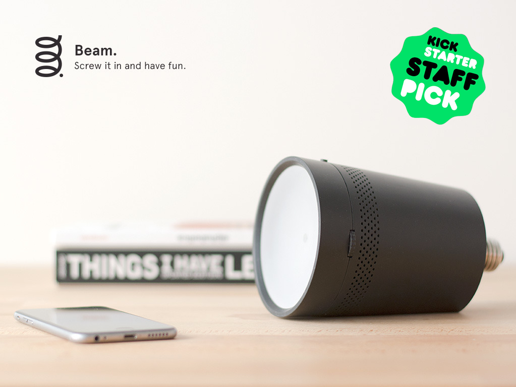 Beam: The smart projector that fits in any light socket