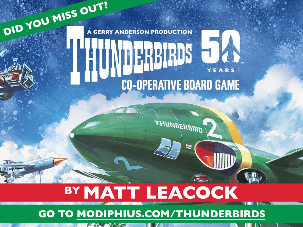 Join International Rescue, avert disasters, and foil the Hood’s evil scheme in THUNDERBIRDS, the new co-op game from Matt Leacock