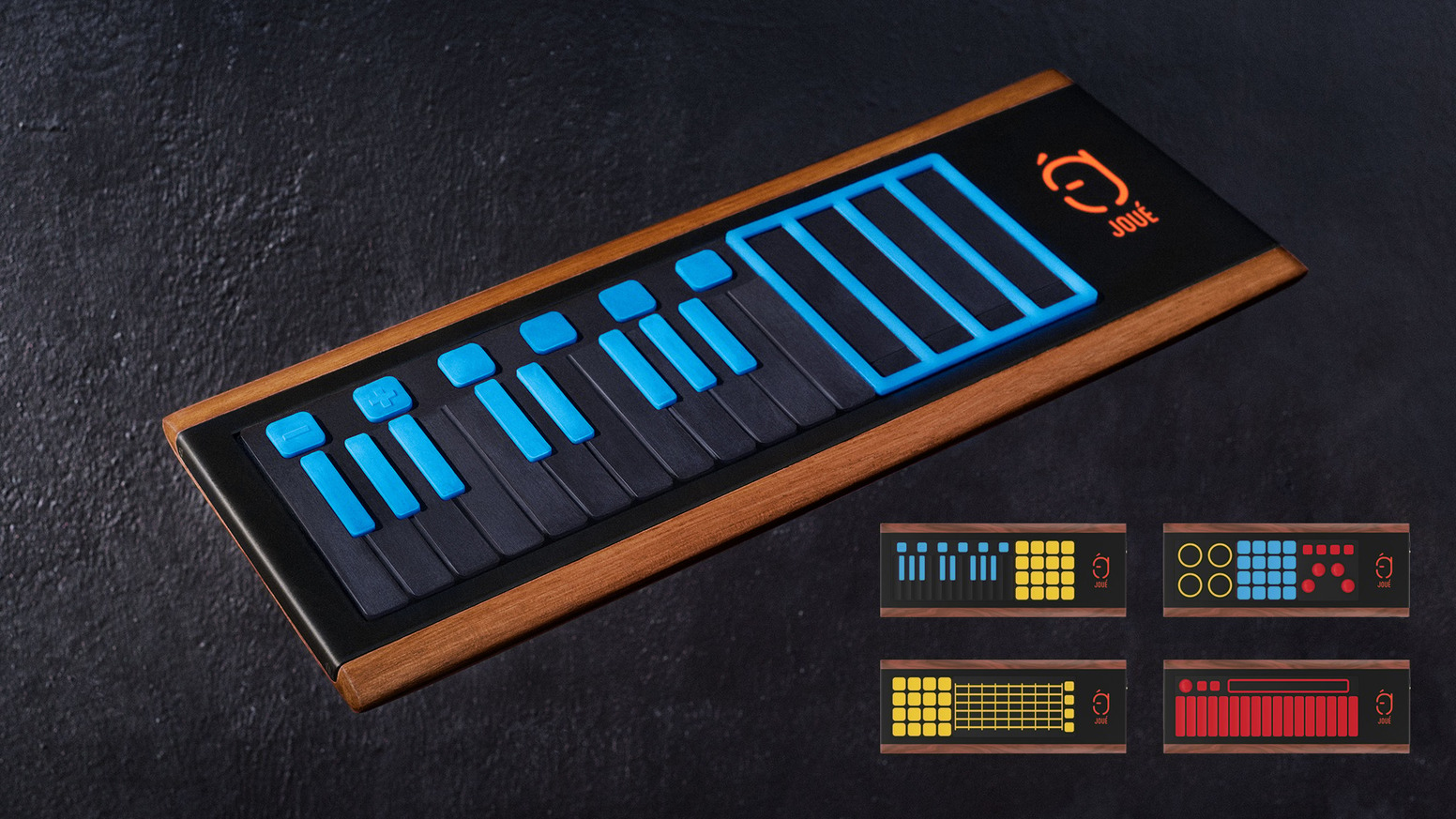 Joué is an innovative instrument simplifying digital music playing and offering a unique level of expressivity and spontaneity.