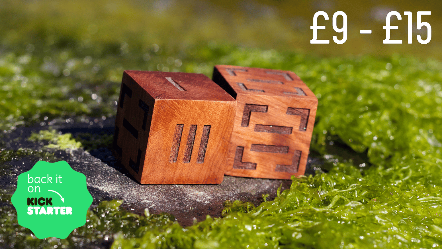 Prehistoric dice, handcrafted from Ancient Kauri, the world's oldest wood - perfectly preserved since The Stone Age!