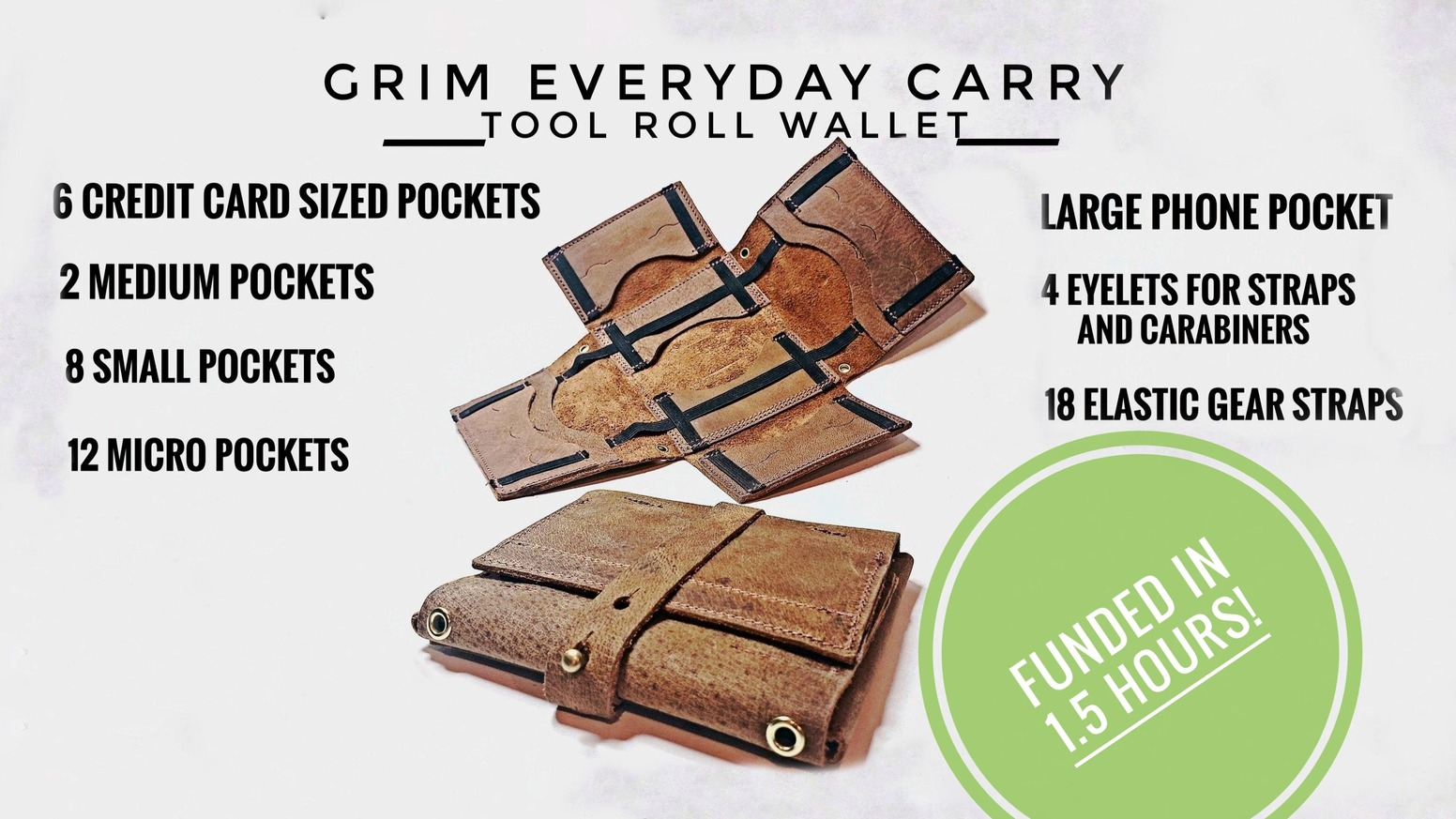 Grim Everyday Carry Tool Roll Wallet by Grim Workshop — Kickstarter