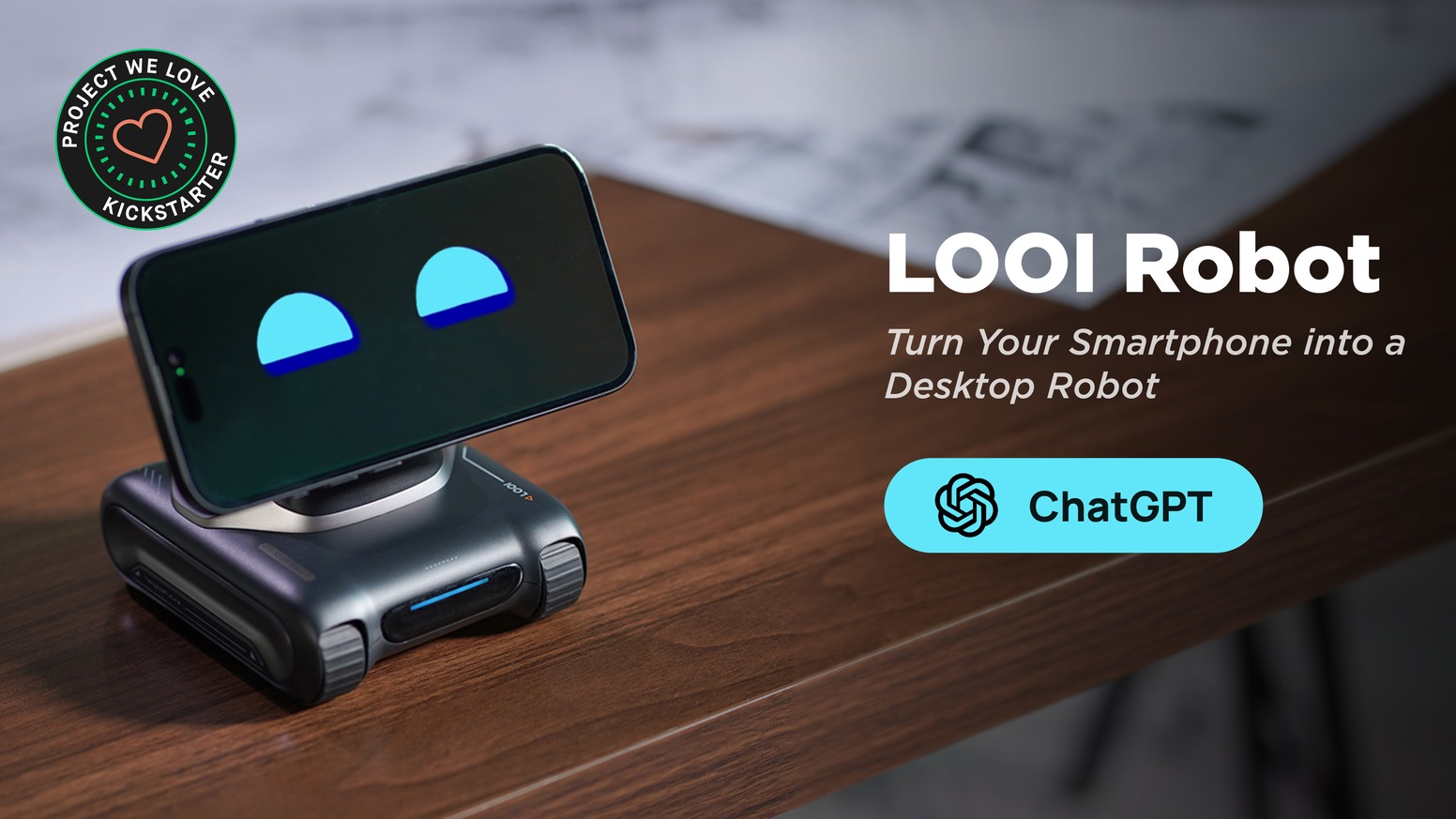 LOOI: Turn Your Smartphone into a Desktop Robot! by TangibleFuture —  Kickstarter