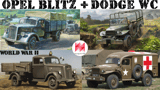 Click here to view Dodge WC series trucks + Opel Blitz trucks of WW2
