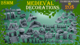 Click here to view 3D Printable Medieval decorations | STL | 28mm