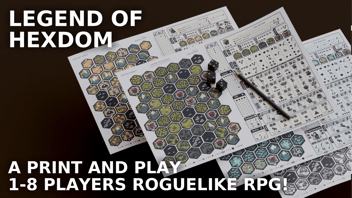 Legend of Hexdom - a Print and Play roguelike adventure! campaign thumbnail