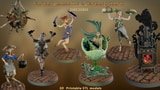 Click here to view Fantasy Bar with Fantasy Barmaids! (Part3) Miniature STLs