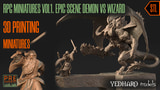 Click here to view RPG Miniatures Vol 1. Epic Scene Demon vs Wizard by Yedharo.