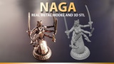 Click here to view Naga Metal Casted(Brass) and 3d STL Miniature (Part 1)
